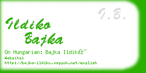 ildiko bajka business card